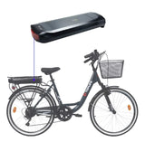 E-Bike Rear Rack Battery with a Rear Rack Carrier - 36v 10.4Ah, LG cells inside