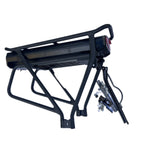 E-Bike Rear Rack Battery with a Rear Rack Carrier - 36v 10.4Ah, LG cells inside