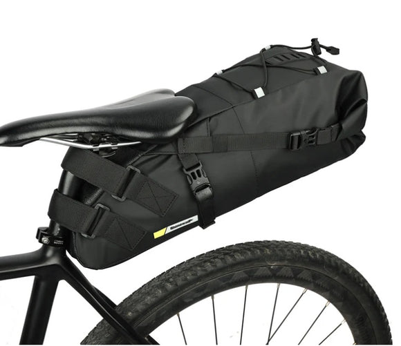 Rhinowalk Saddle Tail Bag with Waterproof Lining- 10L, Black, High Quality