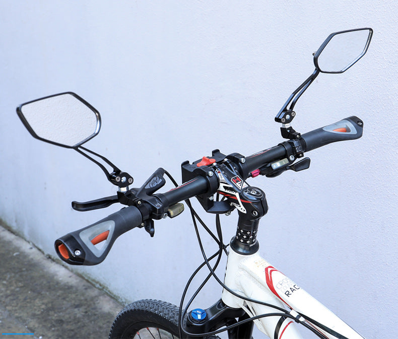 One pair of Cycle Mirrors Handlebar Mirrors, 125x70mm Mirror size