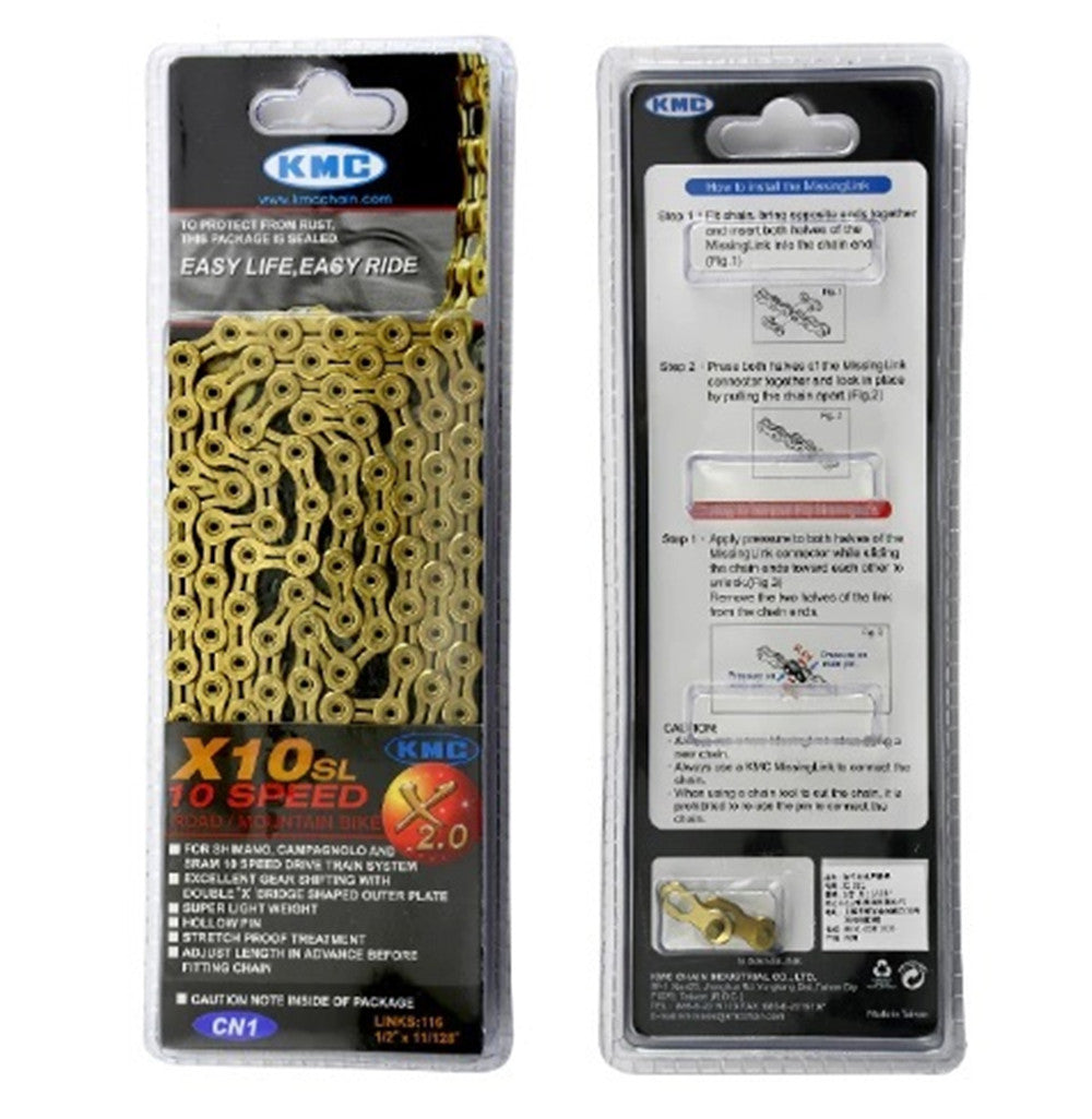 Kmc 10 speed chain gold clearance