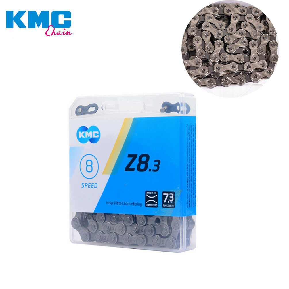 Bike Chain KMC Z8.3 for Mountain/Road Bicycle 6/7/8 Speed 116 Links Si