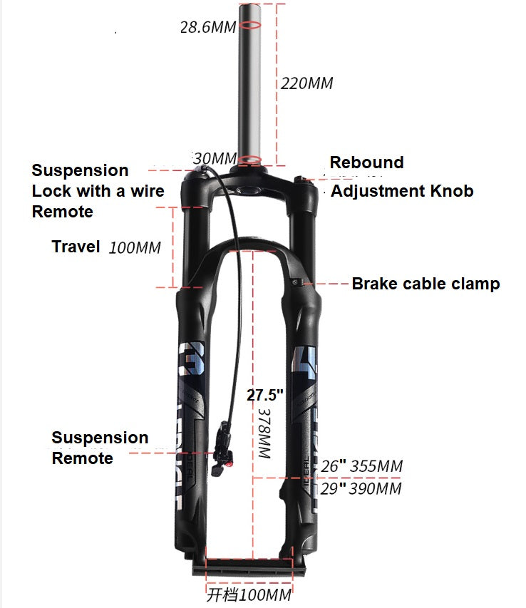 Mountain bike discount fork parts