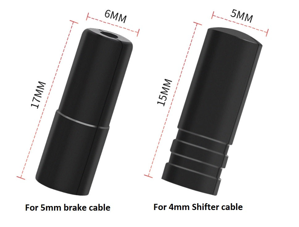 Bike Brake cable tube end, cable housing ferrules 6mm diameter 6pcs