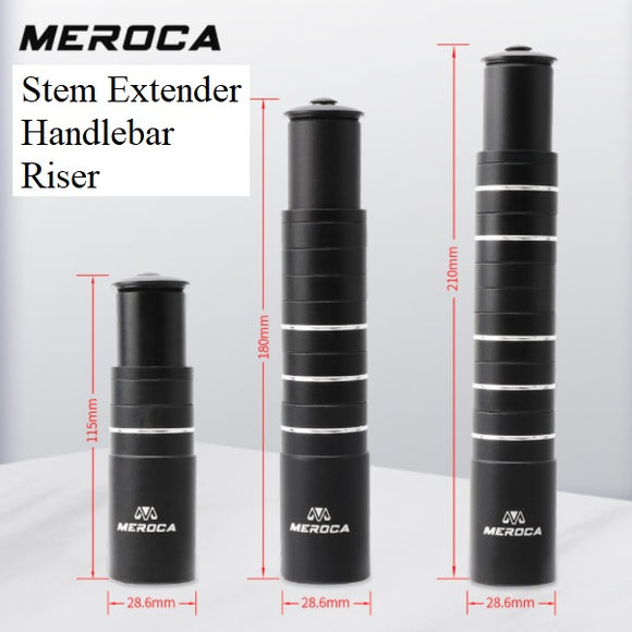 MEROCA Bicycle Fork Stem Extender Handlebar Risers - 28.6mm x 115mm