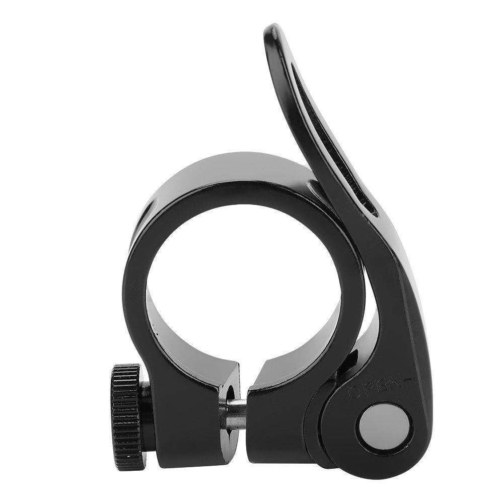 Bike Seat Post Clamp Quick Release 31.8mm Black for 27.2