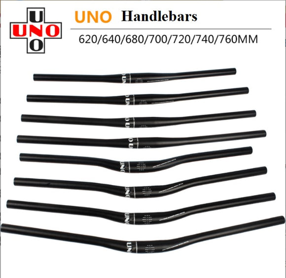 Bike Handlebar Bicycle Riser Bar - UNO, 31.8*740mm 15mm rise, Aluminum, Black