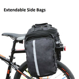 Bike Rear Rack Bag Pannier Shoulder Bag - about 27L, Black