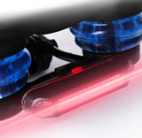 Bike Bicycle Saddle Seat with Tail light - 26L x 21.5W cm, 5cm foam, suspension