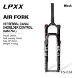 MTB Bike Tapered Fork - 27.5" 28.6/39.8mm, Air Spring Suspension, 120mm travel