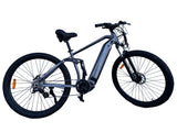 Mid-Drive Electric Bike - 29", 48V 500W motor, 16Ah, Full Suspension, Grey