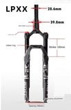 MTB Bike Tapered Fork - 29" 28.6/39.8mm, Air Spring Suspension, 120mm travel
