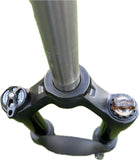 MTB Bike Fork - 26" 28.6mm, Spring Suspension, 10cm travel, Aluminum, Black