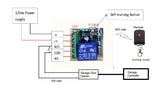 Remote Controlled Switch - Replace your garage door wired opener, 50m distance