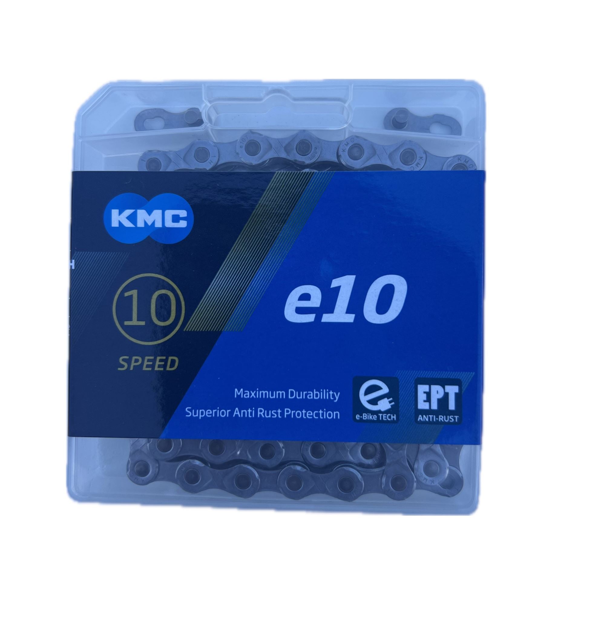 E-Bike Chain KMC e10 EPT Durability, Anti-Rust, 10 speed