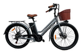 Electric Vintage Bike - 26", 7 speeds, 36V 250W Motor, 10Ah, Grey