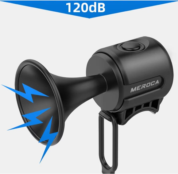 Electronic Horn for Bike and Scooter - 120dB Loud, Water proof, black