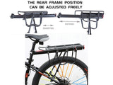 Bicycle Rear Rack Carrier - Seatpost Mounted, up to 25kg load, 1 year warranty