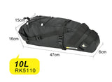 Rhinowalk Saddle Tail Bag with Waterproof Lining- 10L, Black, High Quality