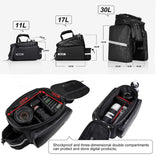 Rhinowalk Bike Waterproof Pannier - Expandable to 11L/17L/30L, Black, Quality