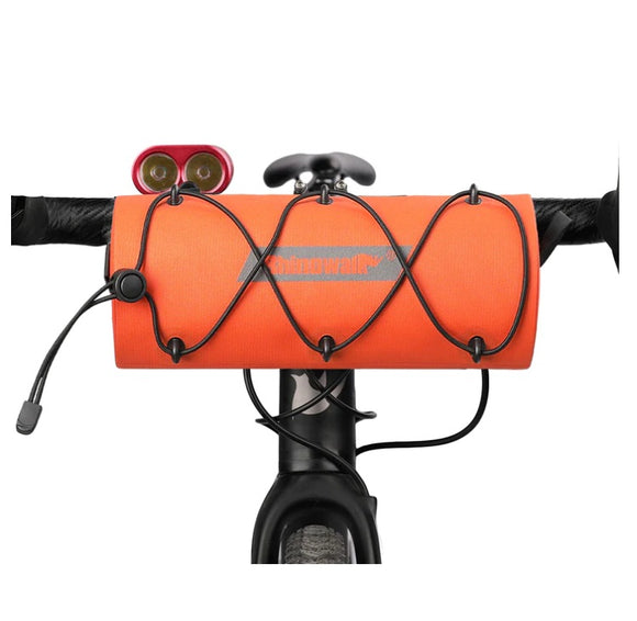 RHINOWALK Waterproof Handlebar Roll Bag - 2.4 Liter, Orange