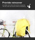 Rhinowalk 3 in 1 Bike Pannier - with rain cover, 65L total, 1.7kg, Black