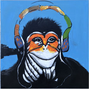 HAND OIL PAINTING Monkey - 60X60CM