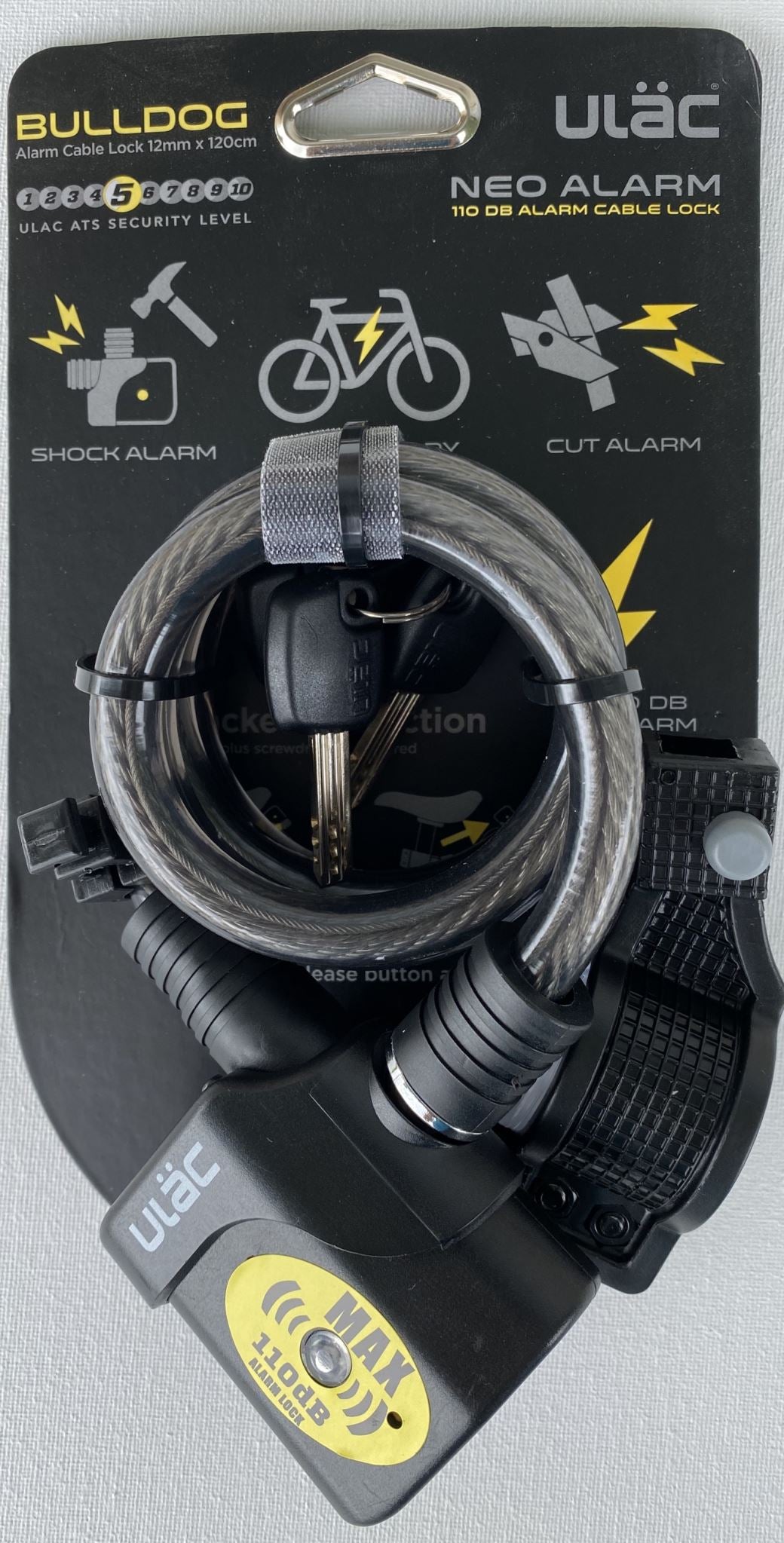 Bike lock alarm cable online