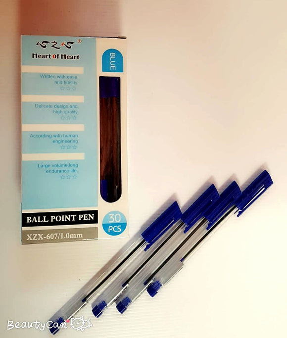 Pen Ball Point XZX607 - 1.0mm 30pcs Blue