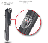 GIYO Air Inflator Bicycle Bike Mini Pump - 120PSI Max. 2 Way Pump With Gauge