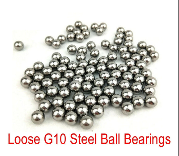 Ball Bearings Loose for Cassette Hub bearing - G10, 3.175mm (1/8”) x 60pcs