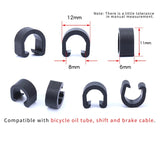 Bike cable clip - C type/U Shaped, shifter cable and brake cable clamp, 10pcs