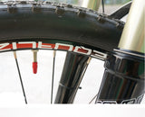 Bike Tube Presta Valve Cap - Aluminum, Black, 2pcs