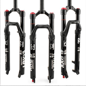 MTB Bike Fork - 26" 28.6mm, Air Suspension, Remote Lock, 10cm travel, Rebound