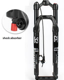 MTB Bike Fork - 26" 28.6mm, Air Suspension, Remote Lock, 10cm travel, Rebound