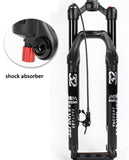 MTB Bike Fork - 29" 28.6mm, Air Suspension, Remote Lock, 10cm travel, Rebound