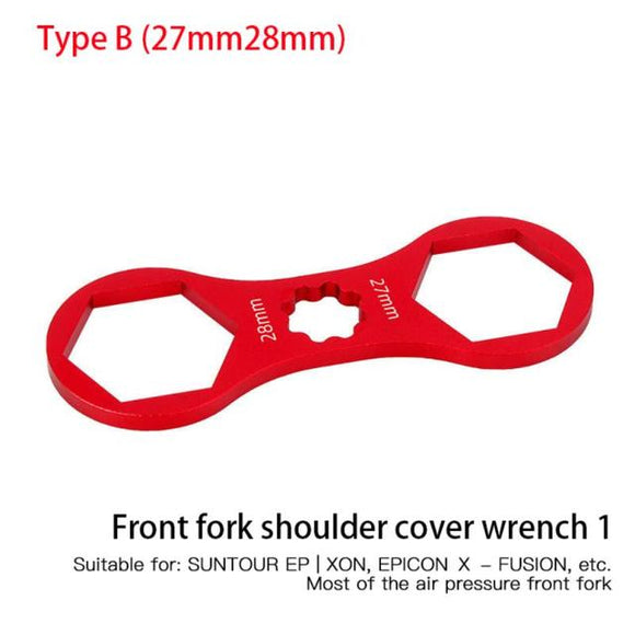 Bike Front Fork Cap Wrench - 27mm/28mm, For most pneumatic forks