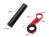 Bicycle Handlebar Extender  - Carbon bar 10cm L x 22.2mm, for Handlebar 32mm max