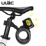 Bicycle Bike Heavy Duty steel cable Security Lock with alarm - 120cm L, 110dB