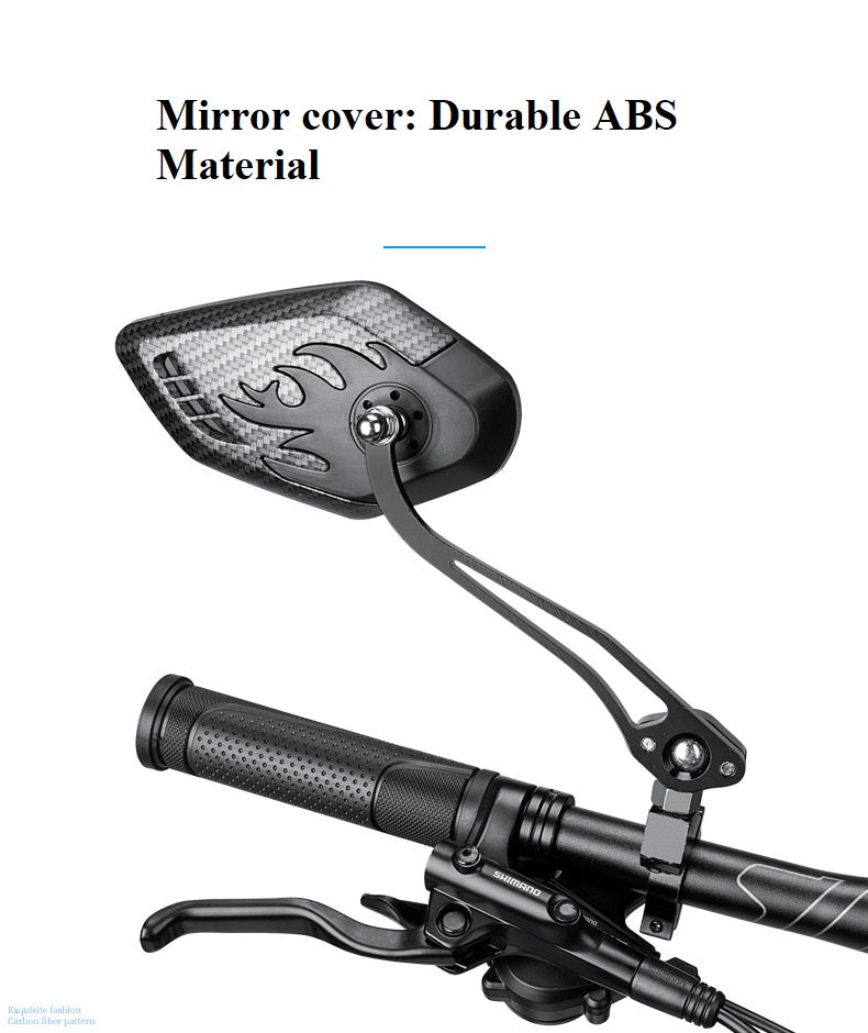 One pair of Cycle Mirrors Handlebar Mirrors, 125x70mm Mirror size