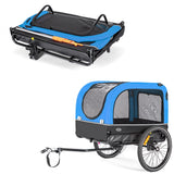 Bike Trailer - Foldable, Pet Trailer with windows, Red