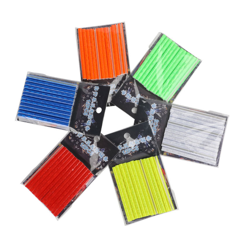 Bicycle Wheel Spoke Reflectors Bike Reflective Tubes Clip On 12pcs