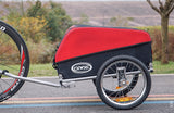 Bike Trailer - Foldable,  Luggage Carrier, Pet Trailer, Red