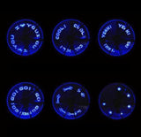 Bike Valve LED light - Letter light, 7 LEDs, 2pcs, Blue