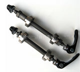 Bike Wheel Hub Axle Front Hollow Shaft + quick release Skewer