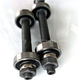 Bike Wheel Hub Axle Front Hollow Shaft + quick release Skewer