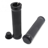 Bike Bicycle Handlebar Grips 1 pair - Black, Double Lock-On