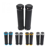 Bike Bicycle Handlebar Grips 1 pair - Black, Double Lock-On