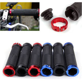 Bike Bicycle Handlebar Grips 1 pair - Black, Double Lock-On