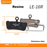 Bicycle Disc Brake Pads - Lebycle LE-16R, Resine,  38mm x 24mm x 4mm